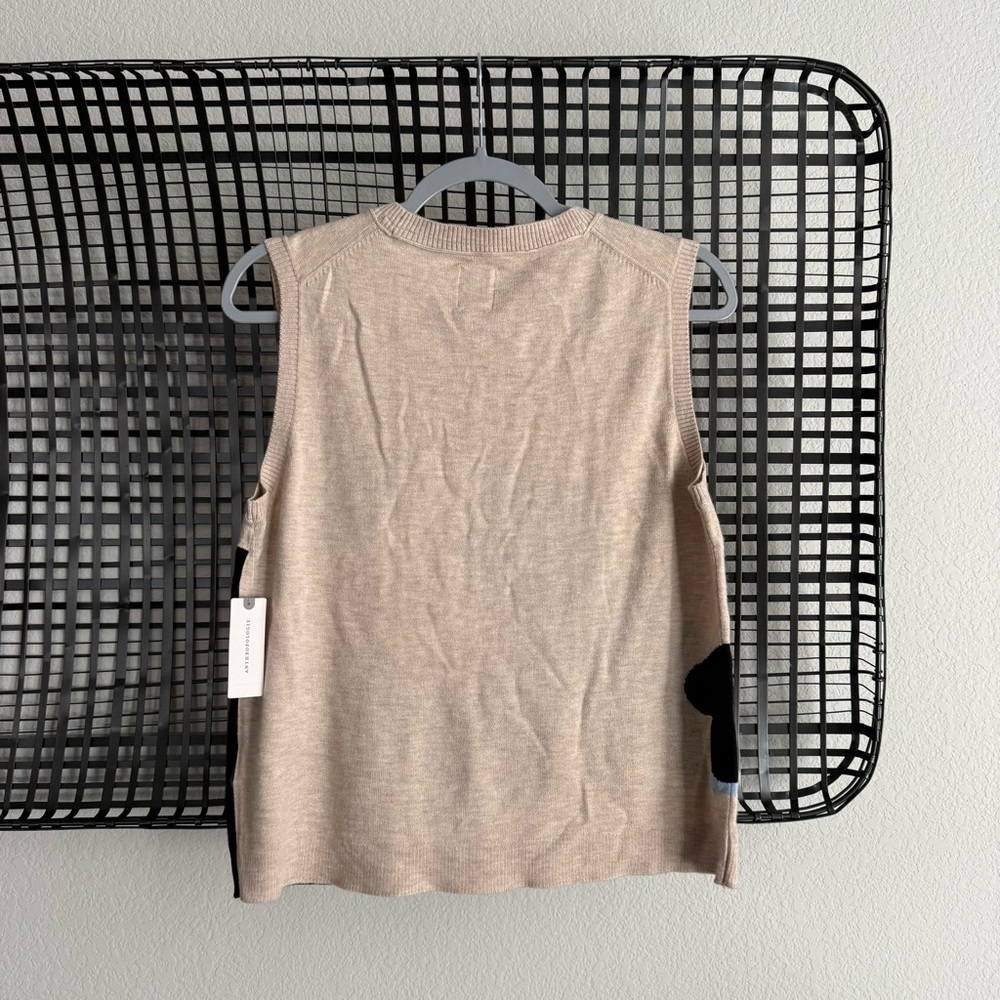 Anthropologie Maeve wool blend sleeveless dog sweater - Picture 6 of 7
